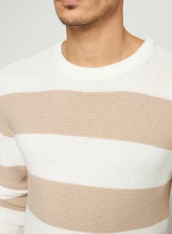 Maison Montagut Pull Grosses Rayures En Coton Bio - Rivage><noscript><img width=