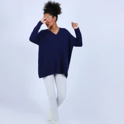 Maison Montagut Pull Large En Cachemire Boutonne Dans Le Dos - Osana><noscript><img width=