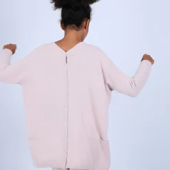 Maison Montagut Pull Large En Cachemire Boutonne Dans Le Dos - Osana><noscript><img width=