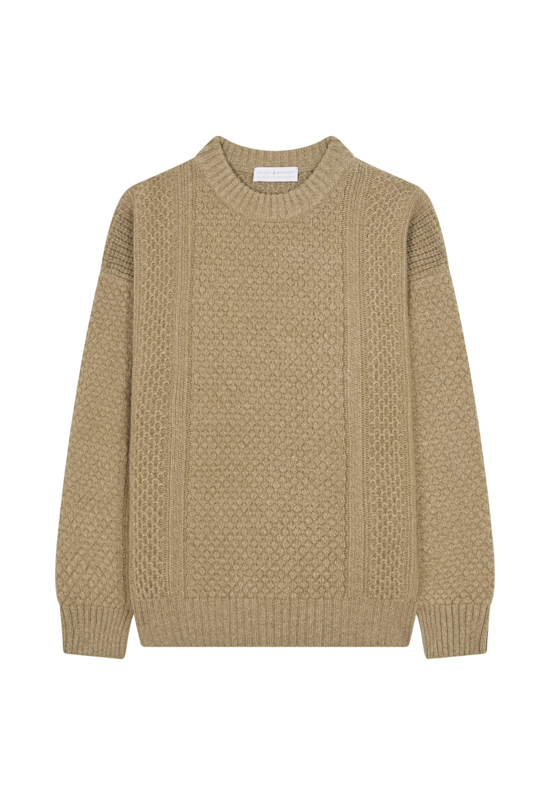 Maison Montagut Pull Maille Gaufree En Laine Et Cachemire - Fall>Homme Pulls