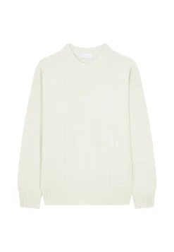 Maison Montagut Pull Maille Gaufree En Laine Et Cachemire - Fall><noscript><img width=