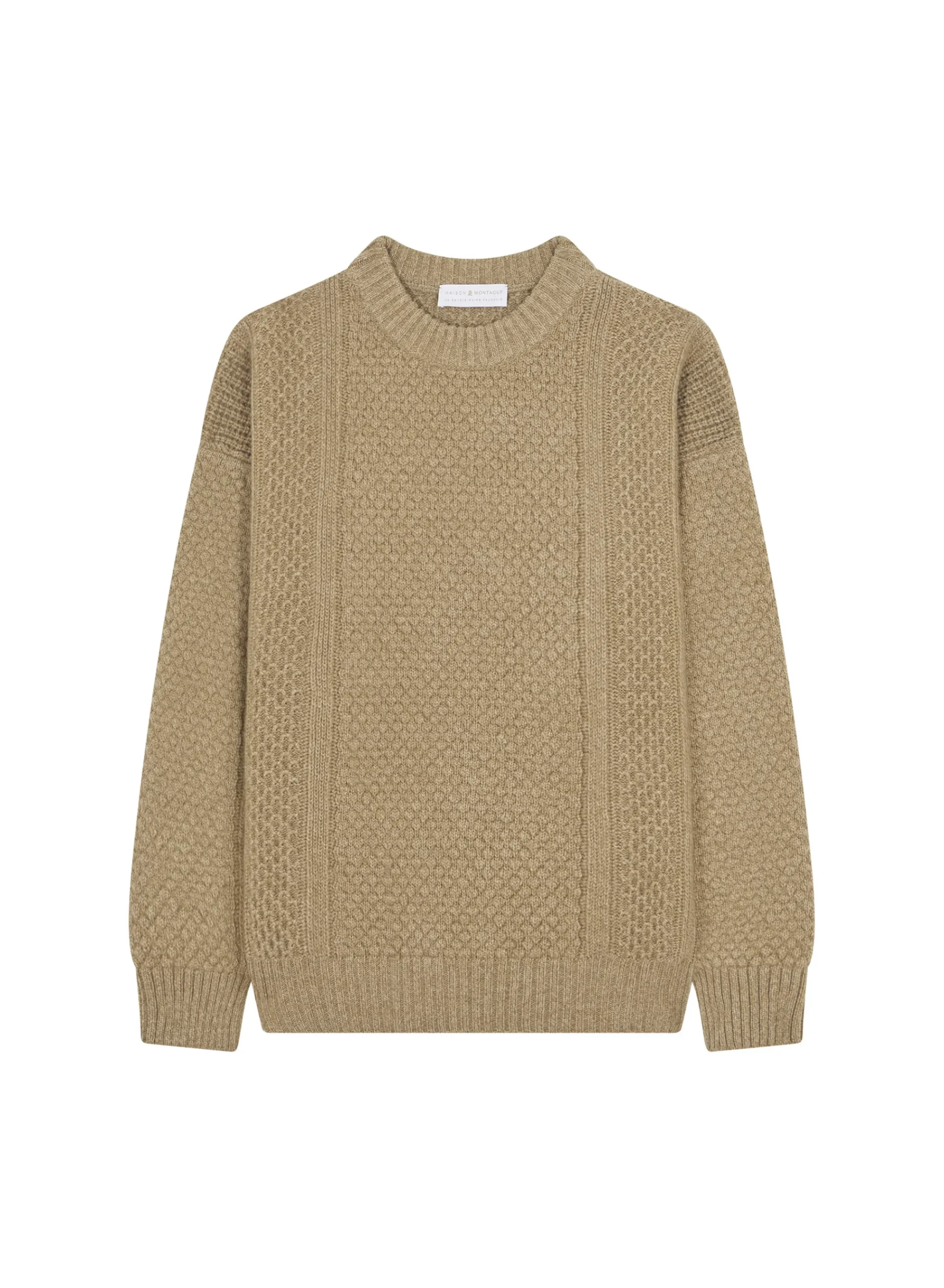 Maison Montagut Pull Maille Gaufree En Laine Et Cachemire - Fall>Homme Pulls