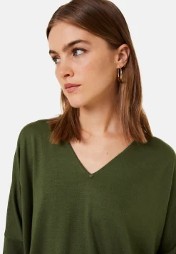 Maison Montagut Pull Manches Chauve-Souris En Laine Merinos - Boxe><noscript><img width=