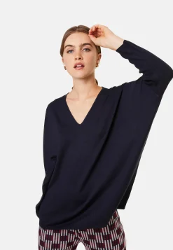 Maison Montagut Pull Manches Chauve-Souris En Laine Merinos - Boxe><noscript><img width=