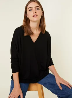 Maison Montagut Pull Manches Chauve-Souris En Laine Merinos - Boxe><noscript><img width=