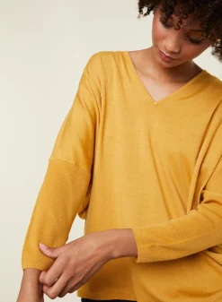 Maison Montagut Pull Manches Chauve-Souris En Laine Merinos - Boxe><noscript><img width=