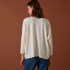 Maison Montagut Pull Manches Chauve-Souris En Laine Merinos - Boxe><noscript><img width=