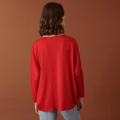 Maison Montagut Pull Manches Chauve-Souris En Laine Merinos - Boxe><noscript><img width=