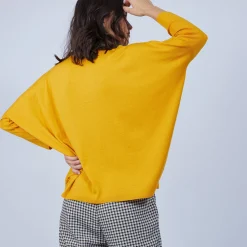 Maison Montagut Pull Manches Chauve-Souris En Laine Merinos - Boxe><noscript><img width=