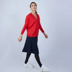 Maison Montagut Pull Manches Chauve-Souris En Laine Merinos - Boxe><noscript><img width=