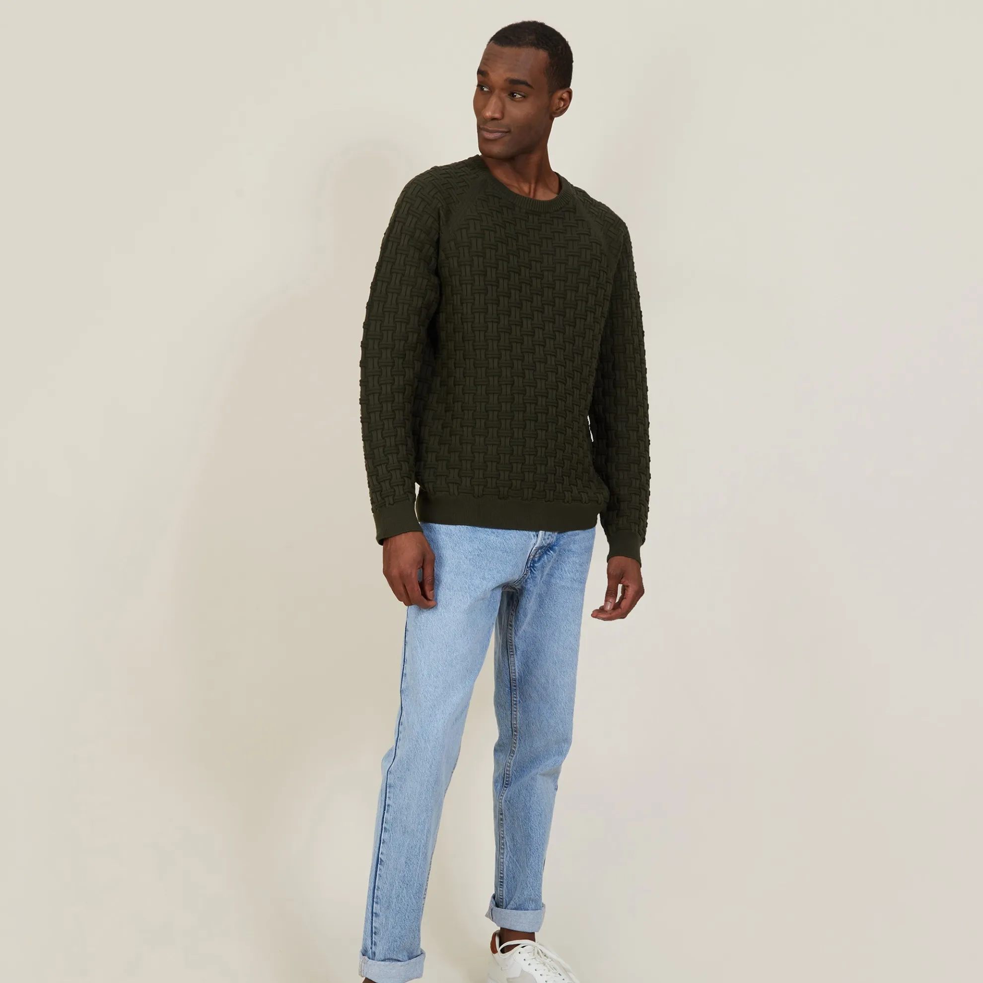 Maison Montagut Pull Manches Raglan En Coton Bio - Pepino>Homme Pulls