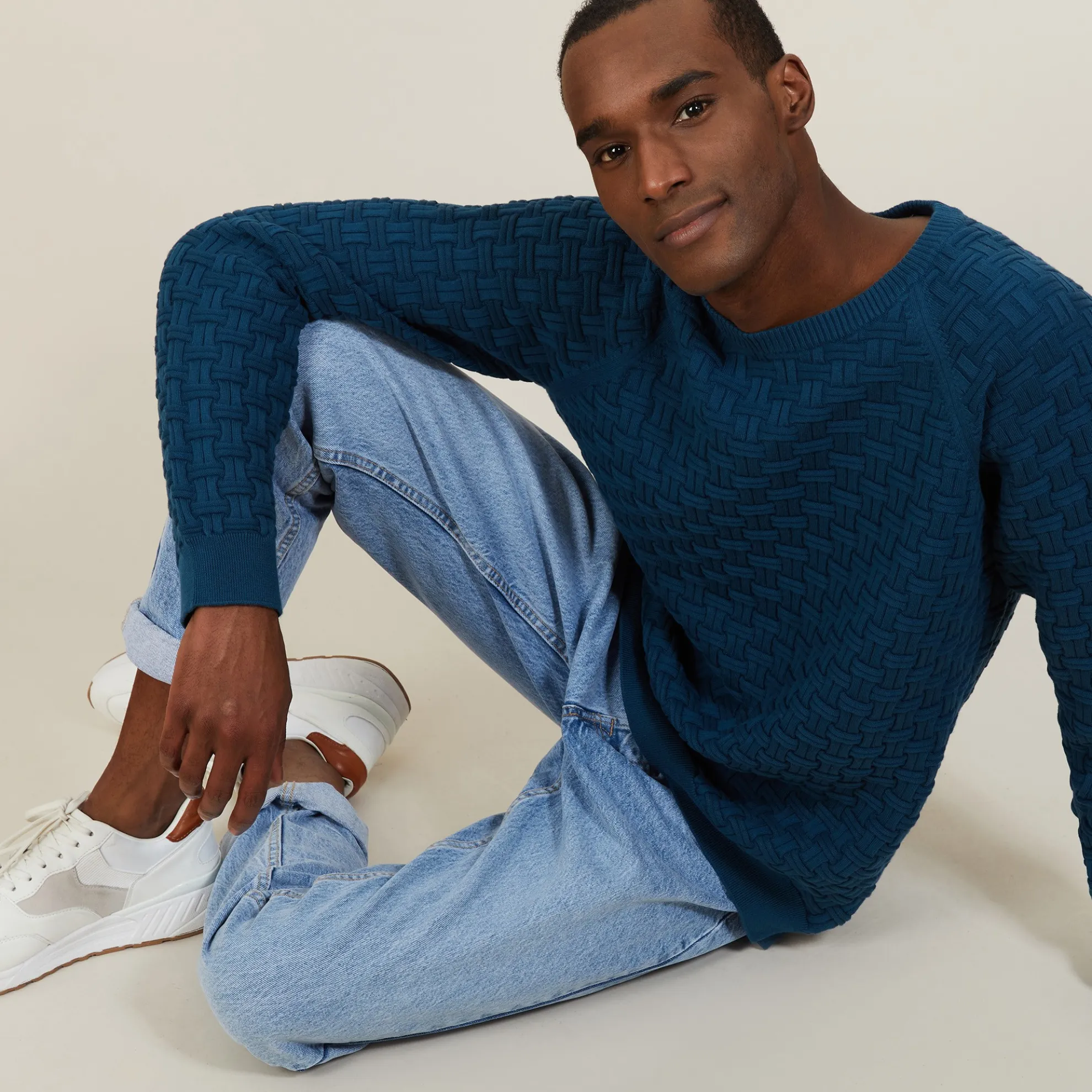 Maison Montagut Pull Manches Raglan En Coton Bio - Pepino>Homme Pulls