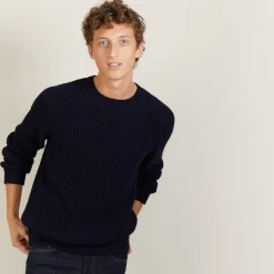 Maison Montagut Pull Manches Raglan En Soie Laine - Bolide><noscript><img width=