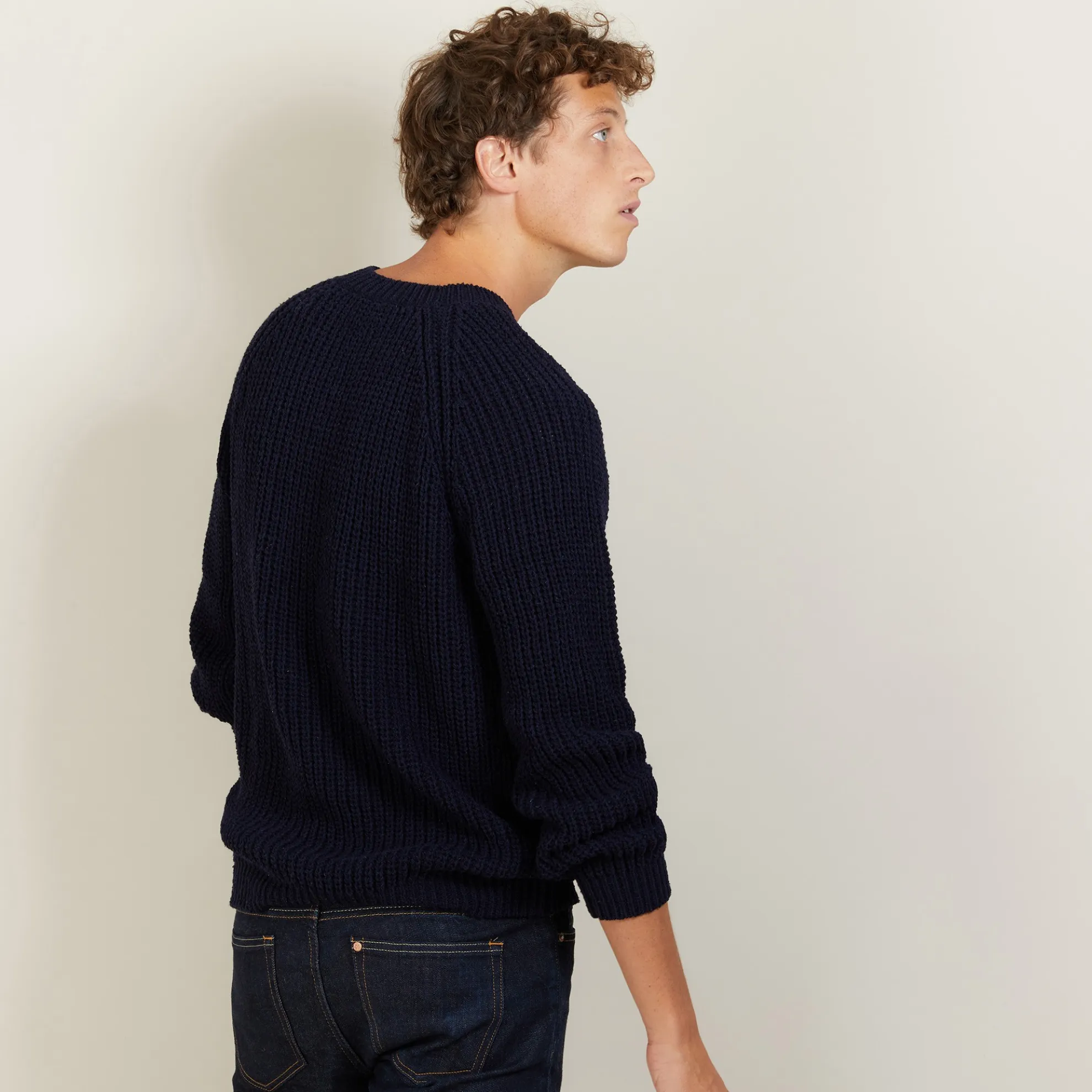 Maison Montagut Pull Manches Raglan En Soie Laine - Bolide>Homme Pulls