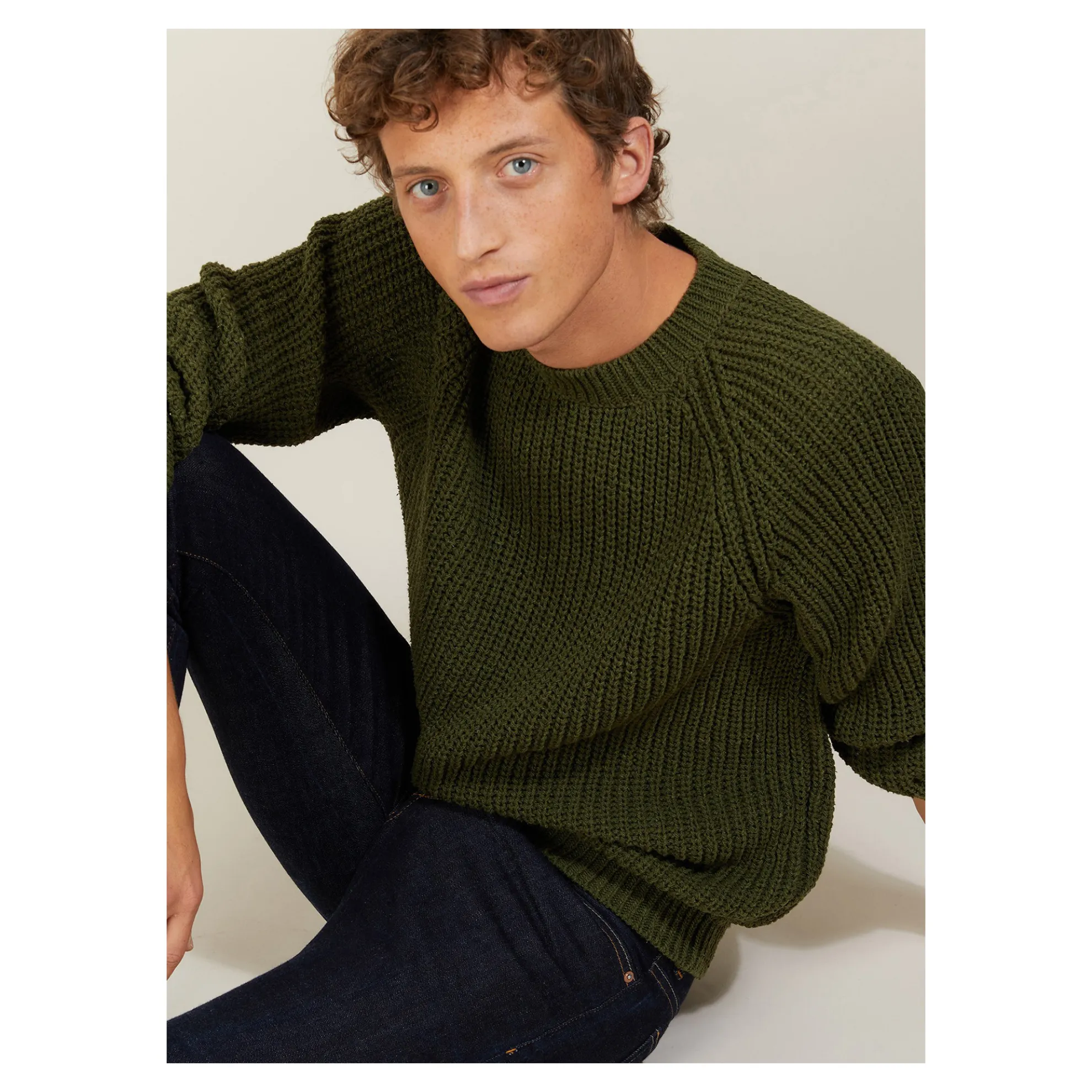 Maison Montagut Pull Manches Raglan En Soie Laine - Bolide>Homme Pulls