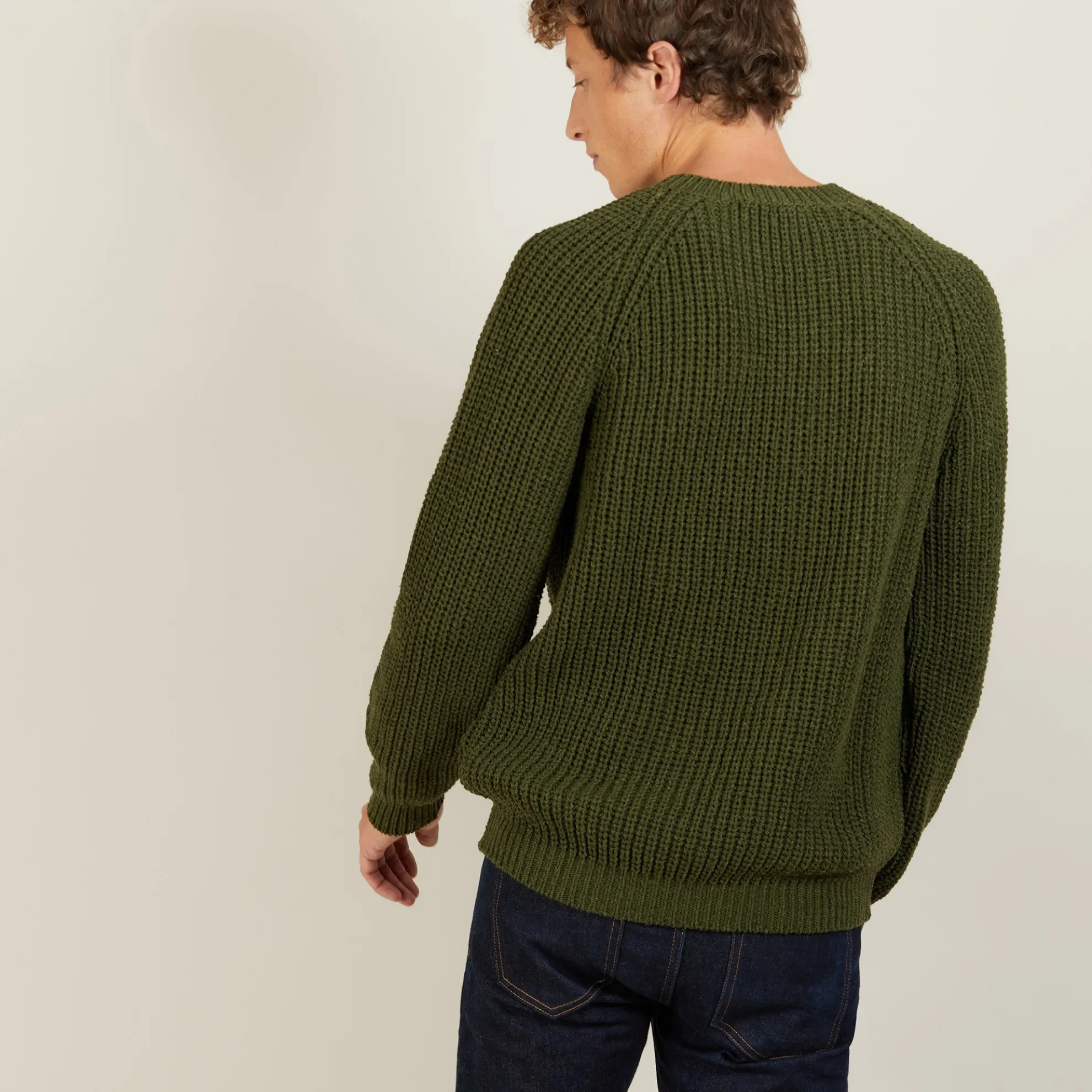 Maison Montagut Pull Manches Raglan En Soie Laine - Bolide>Homme Pulls