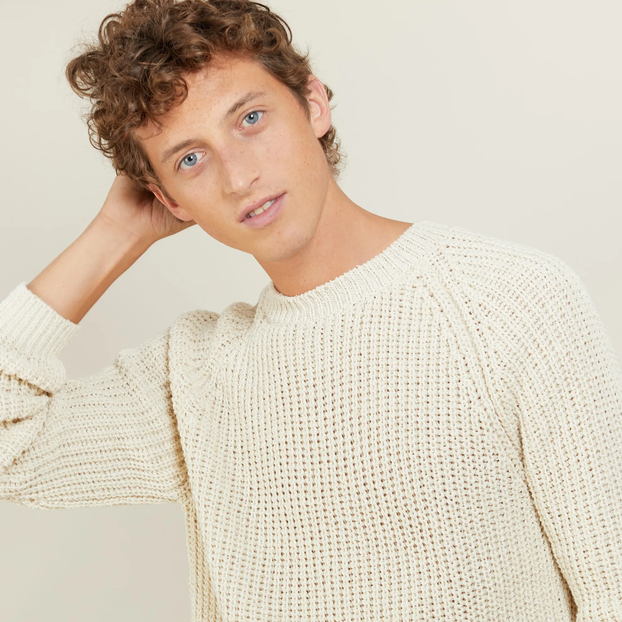 Maison Montagut Pull Manches Raglan En Soie Laine - Bolide>Homme Pulls