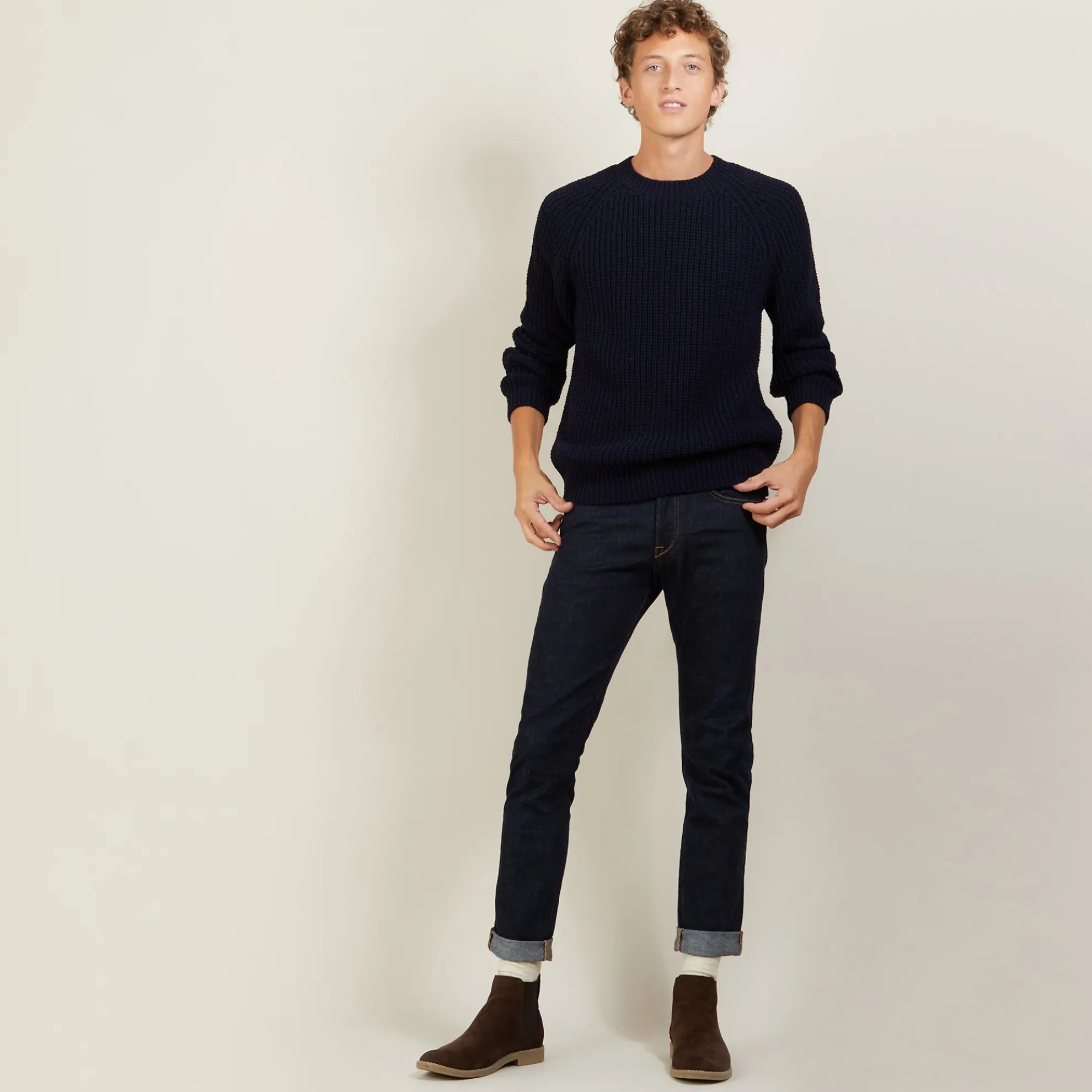 Maison Montagut Pull Manches Raglan En Soie Laine - Bolide>Homme Pulls