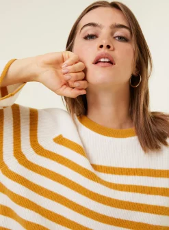 Maison Montagut Pull Mariniere En Cachemire A Manches Ample - Gaelle><noscript><img width=