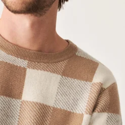 Maison Montagut Pull Motif Damier En Cachemire - Amadeo><noscript><img width=