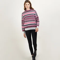 Maison Montagut Pull Motifs Azteques En Laine - Fidji><noscript><img width=