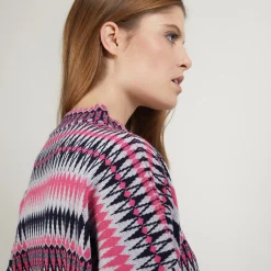 Maison Montagut Pull Motifs Azteques En Laine - Fidji><noscript><img width=