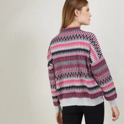 Maison Montagut Pull Motifs Azteques En Laine - Fidji><noscript><img width=