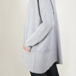 Maison Montagut Pull Oversize Col V En Cachemire Boutonne Dos - Binta><noscript><img width=