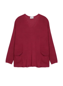 Maison Montagut Pull Oversize Col V En Corallo - Telma>Femme Pulls