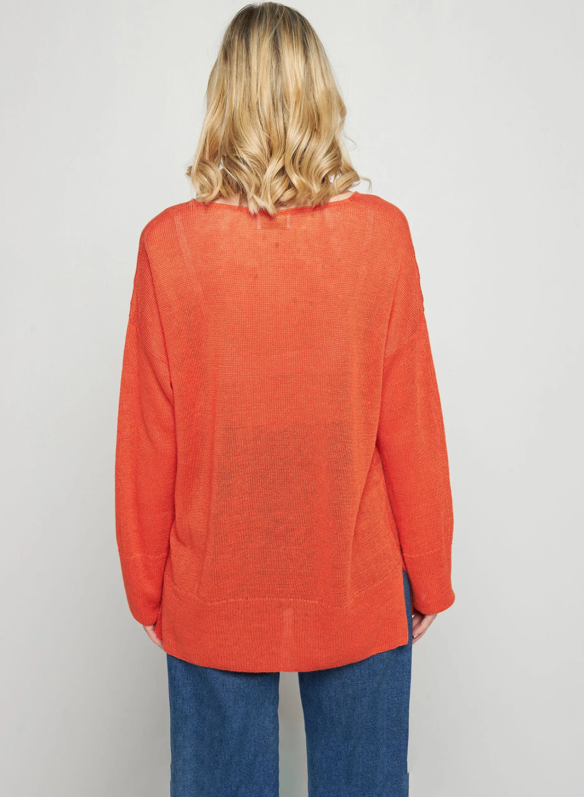 Maison Montagut Pull Oversize Col V En Lin - Tiphaine>Femme Pulls