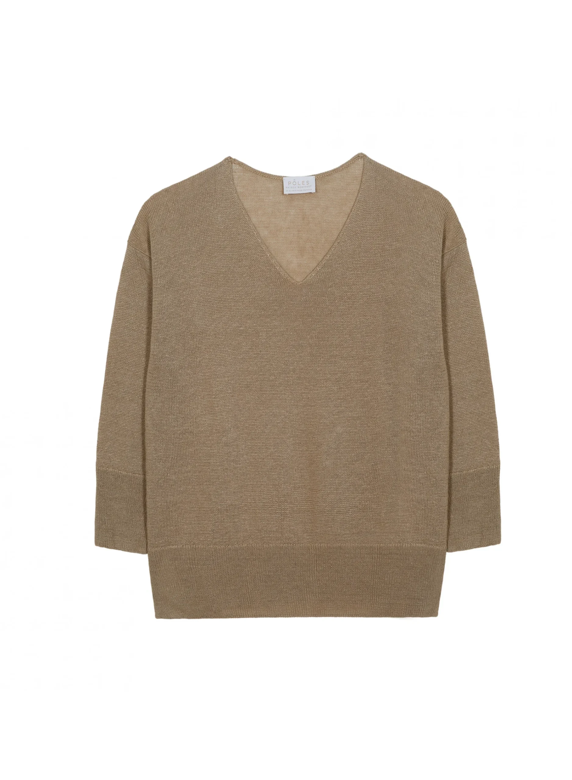 Maison Montagut Pull Oversize Col V En Lin - Tiphaine>Femme Pulls