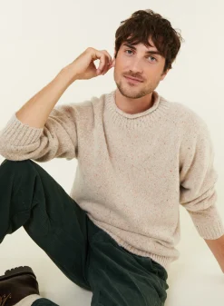 Maison Montagut Pull Ras De Cou Chine En Laine Melangee - Ferdinand><noscript><img width=