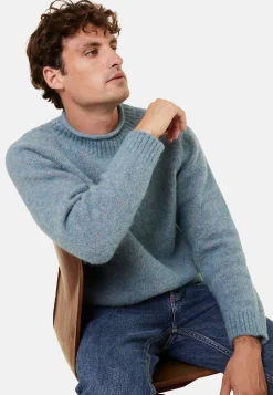 Maison Montagut Pull Ras De Cou Chine En Laine Melangee - Ferdinand><noscript><img width=