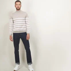 Maison Montagut Pull Raye Col Montant En Laine - Lazar><noscript><img width=