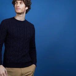 Maison Montagut Pull Torsade En Coton - Dublin>Homme Pulls