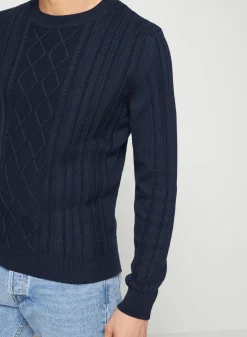 Maison Montagut Pull Torsade En Coton Bio - Ridwane><noscript><img width=