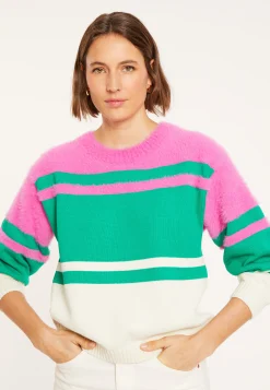 Maison Montagut Pull Tricolore En Coton - Mavrick>Femme Pulls
