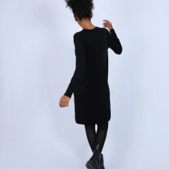 Maison Montagut Robe Col Rond En Laine Merinos - Blanche><noscript><img width=