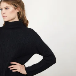 Maison Montagut Robe En Cachemire 4 Fils A Mailles Torsadees - Gisele><noscript><img width=