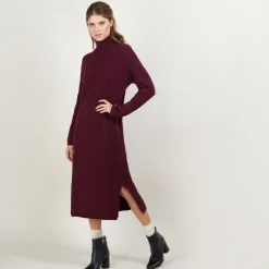 Maison Montagut Robe En Cachemire 4 Fils A Mailles Torsadees - Gisele><noscript><img width=