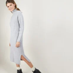 Maison Montagut Robe En Cachemire 4 Fils A Mailles Torsadees - Gisele><noscript><img width=