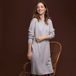 Maison Montagut Robe En Laine Boutons Epaule - Frankie>Femme Robes