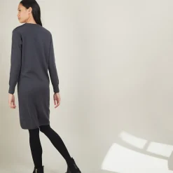 Maison Montagut Robe En Laine Boutons Epaule - Frankie><noscript><img width=