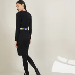 Maison Montagut Robe En Laine Boutons Epaule - Frankie><noscript><img width=