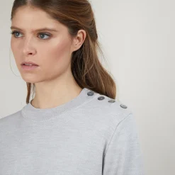 Maison Montagut Robe En Laine Boutons Epaule - Frankie><noscript><img width=