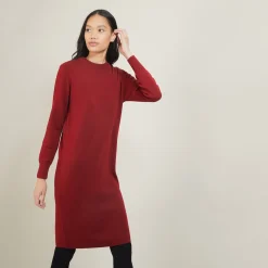 Maison Montagut Robe En Laine Boutons Epaule - Frankie><noscript><img width=