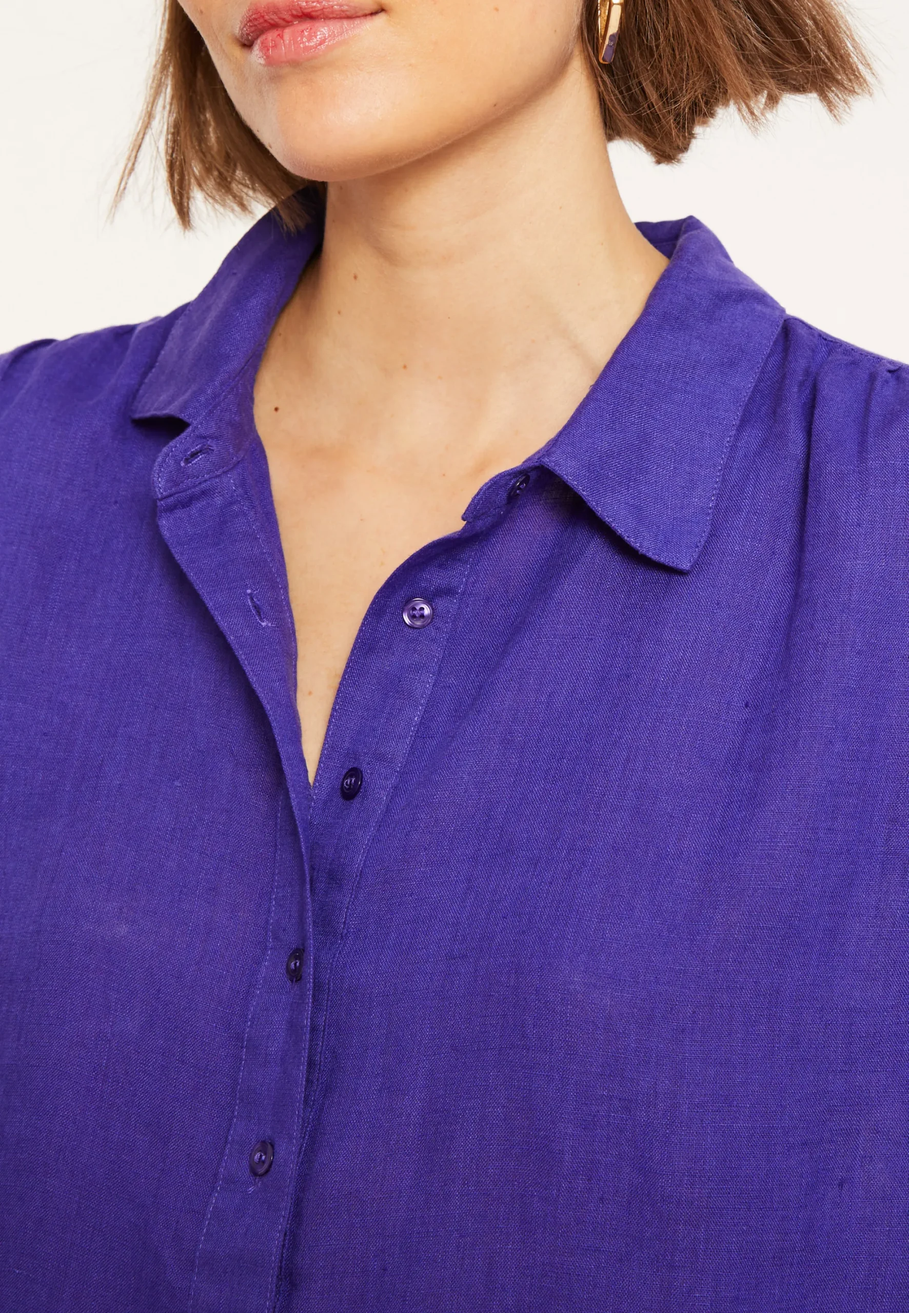 Maison Montagut Robe Longue Col Polo En Lin - Valerie>Femme Robes