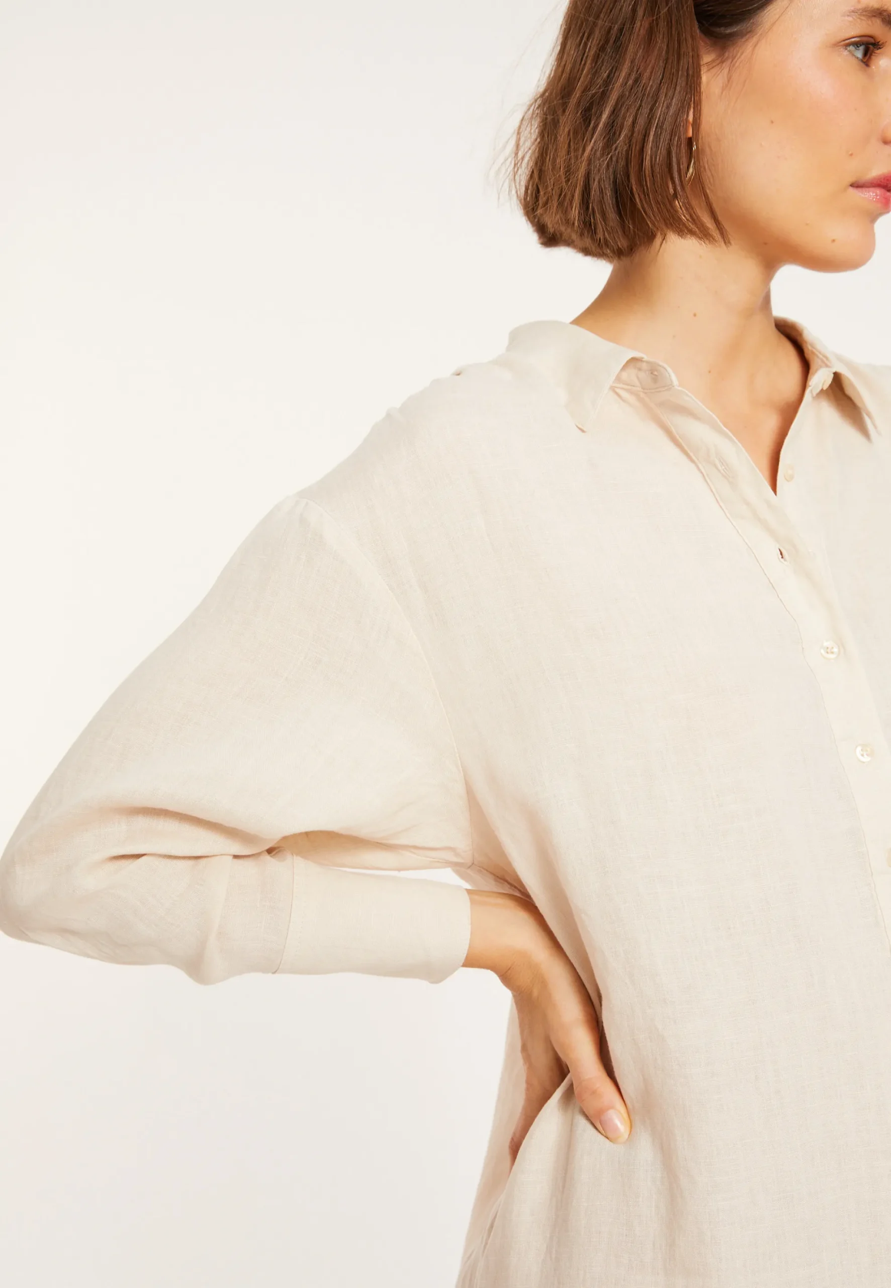 Maison Montagut Robe Longue Col Polo En Lin - Valerie>Femme Robes