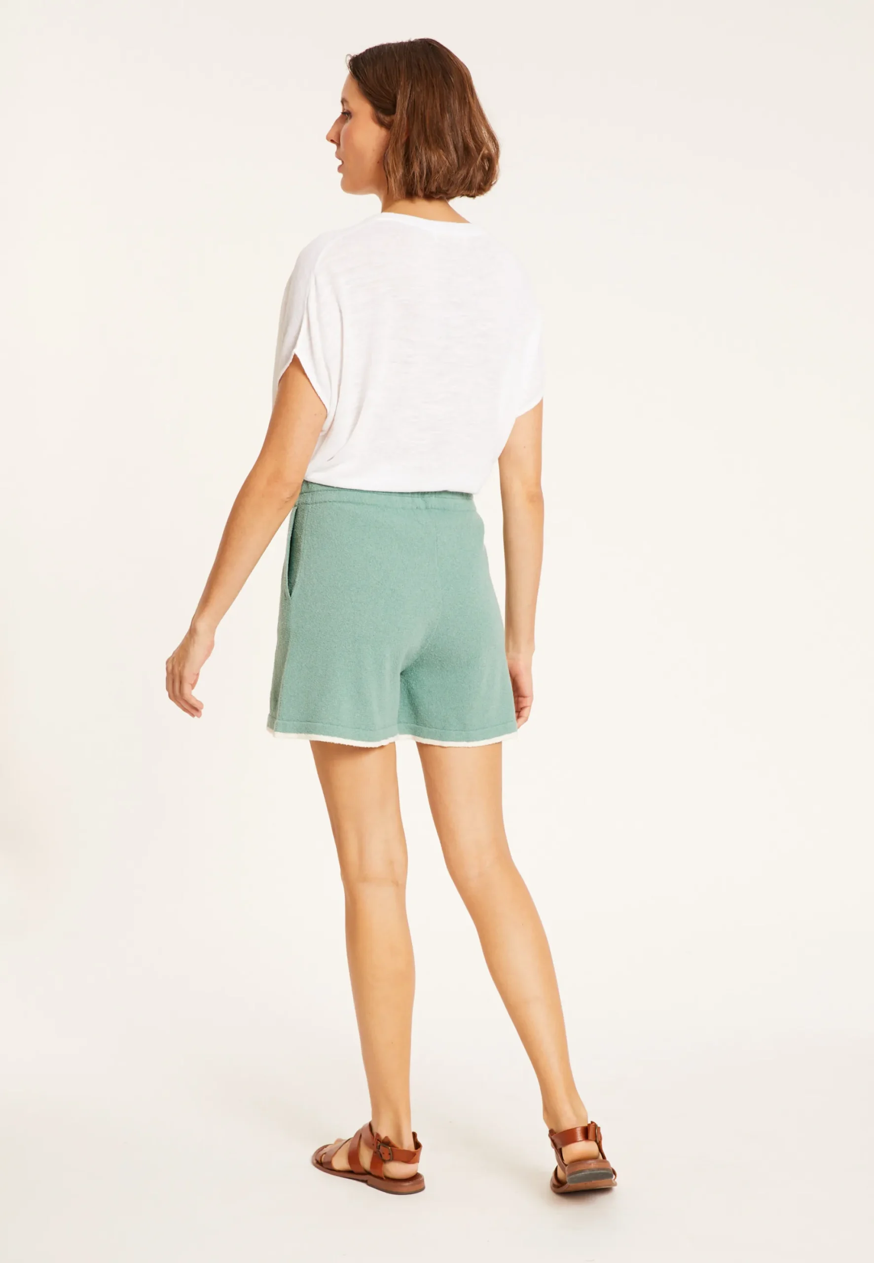 Maison Montagut Short A Poches En Coton Brosse - Maze>Femme Pantalons