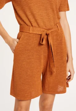 Maison Montagut Short Fluide En Lin Flamme - Maceo><noscript><img width=